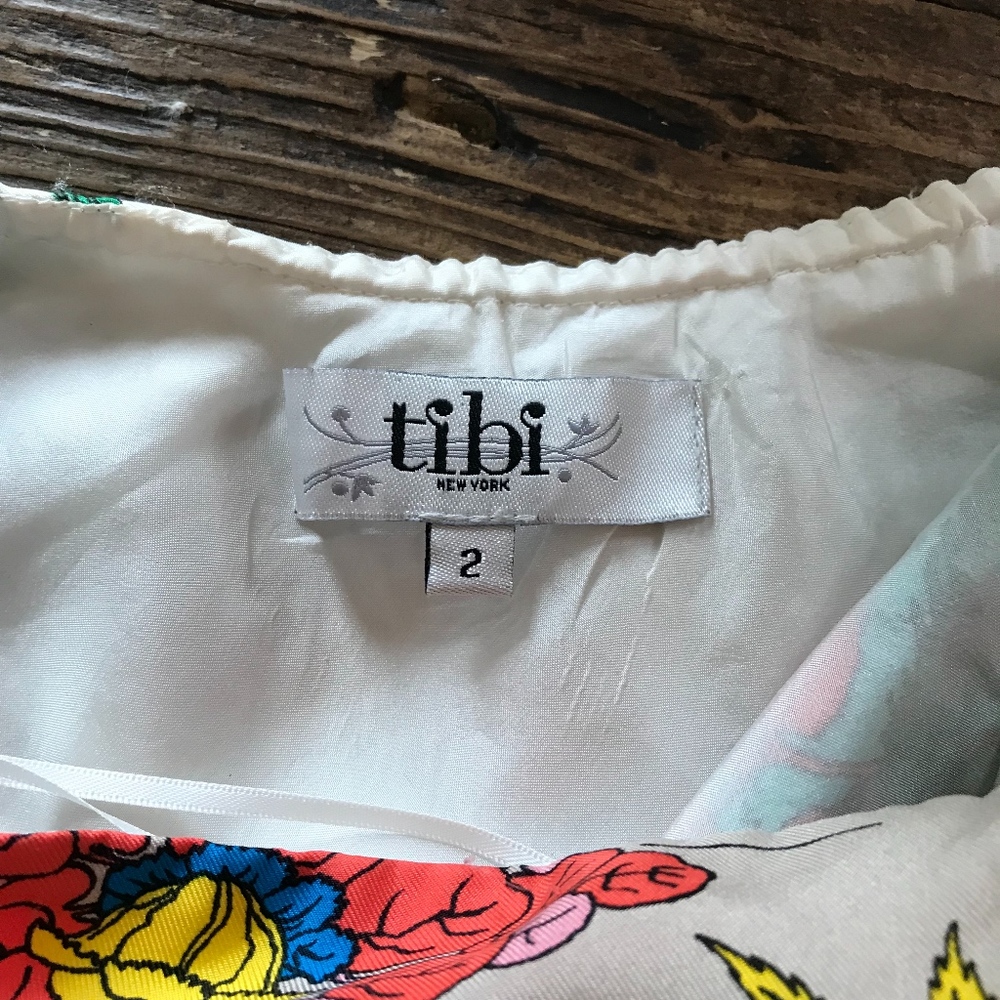 Tibi silk halter top